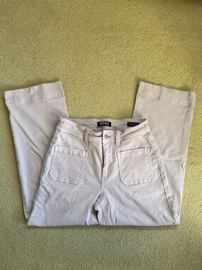 light purple cropped pants